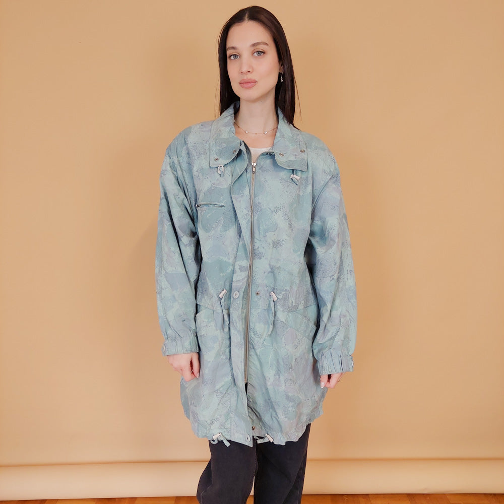 VIN-OUTW-30389 Vintage jacket 80s-90s style εμπριμέ S-M