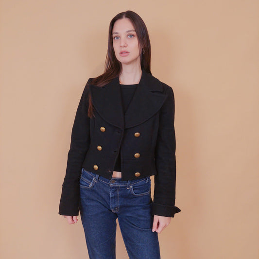 VIN-OUTW-32491 Vintage μάλλινο σακάκι S