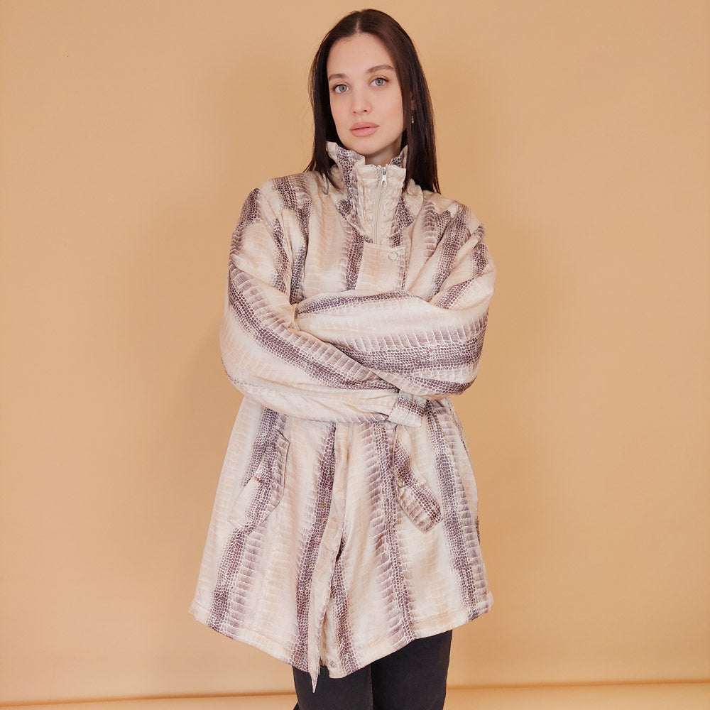 VIN-OUTW-30380 Vintage jacket 80s-90s style εμπριμέ M