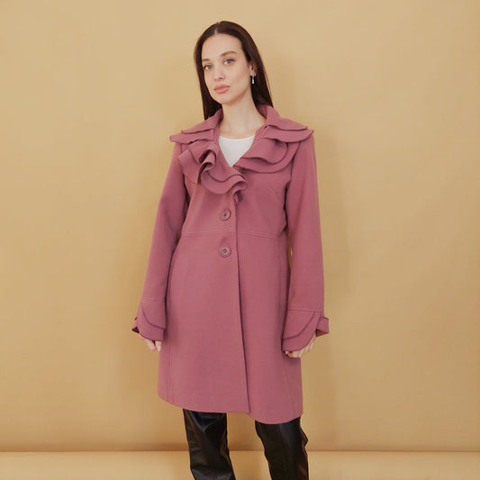 VIN-OUTW-29746 Vintage παλτό μάλλινο L