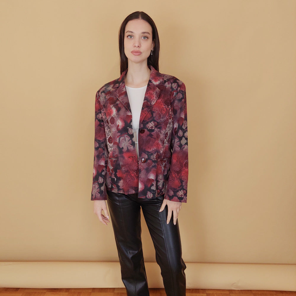 VIN-OUTW-29781 Vintage σακάκι εμπριμέ M