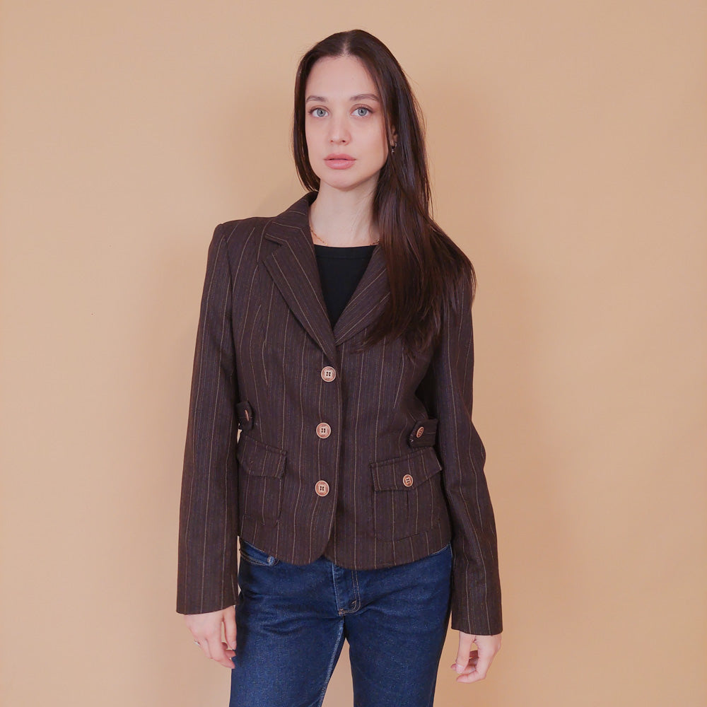 VIN-OUTW-32496 Vintage μάλλινο σακάκι M