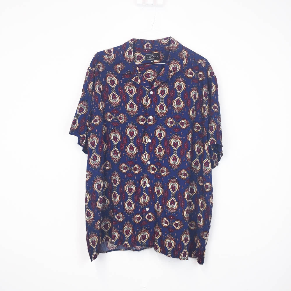 VIN-SHI-35266 Vintage πουκάμισο βισκόζη crazy pattern 4XL