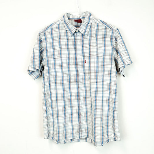 VIN-SHI-28105 Vintage πουκάμισο βαμβακερό Levi's καρό S-M