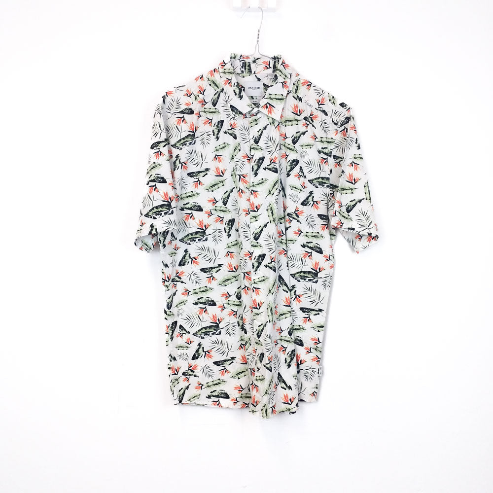 VIN-SHI-35274 Vintage πουκάμισο βαμβακερό hawaiian style XL