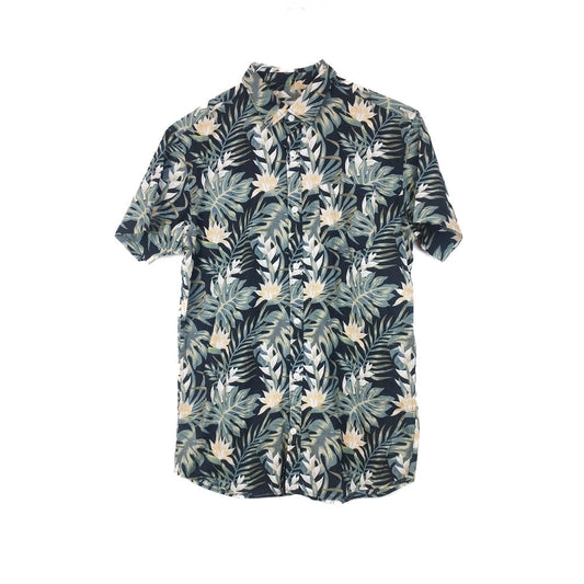 VIN-SHI-31934 Vintage πουκάμισο hawaiian print M