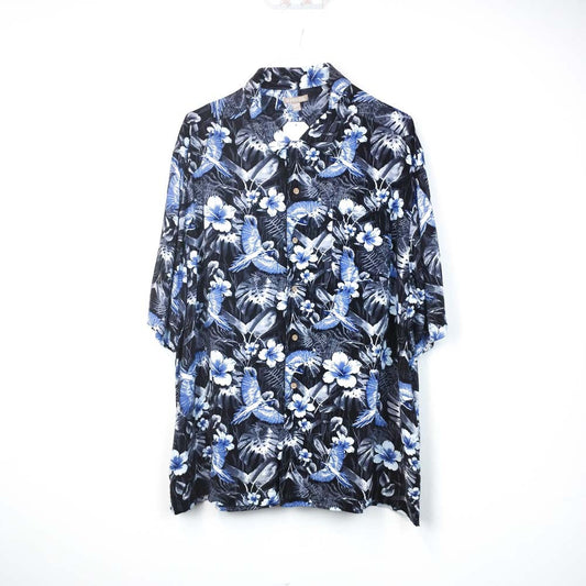 VIN-SHI-31545 Vintage πουκάμισο Hawaiian print 2XL