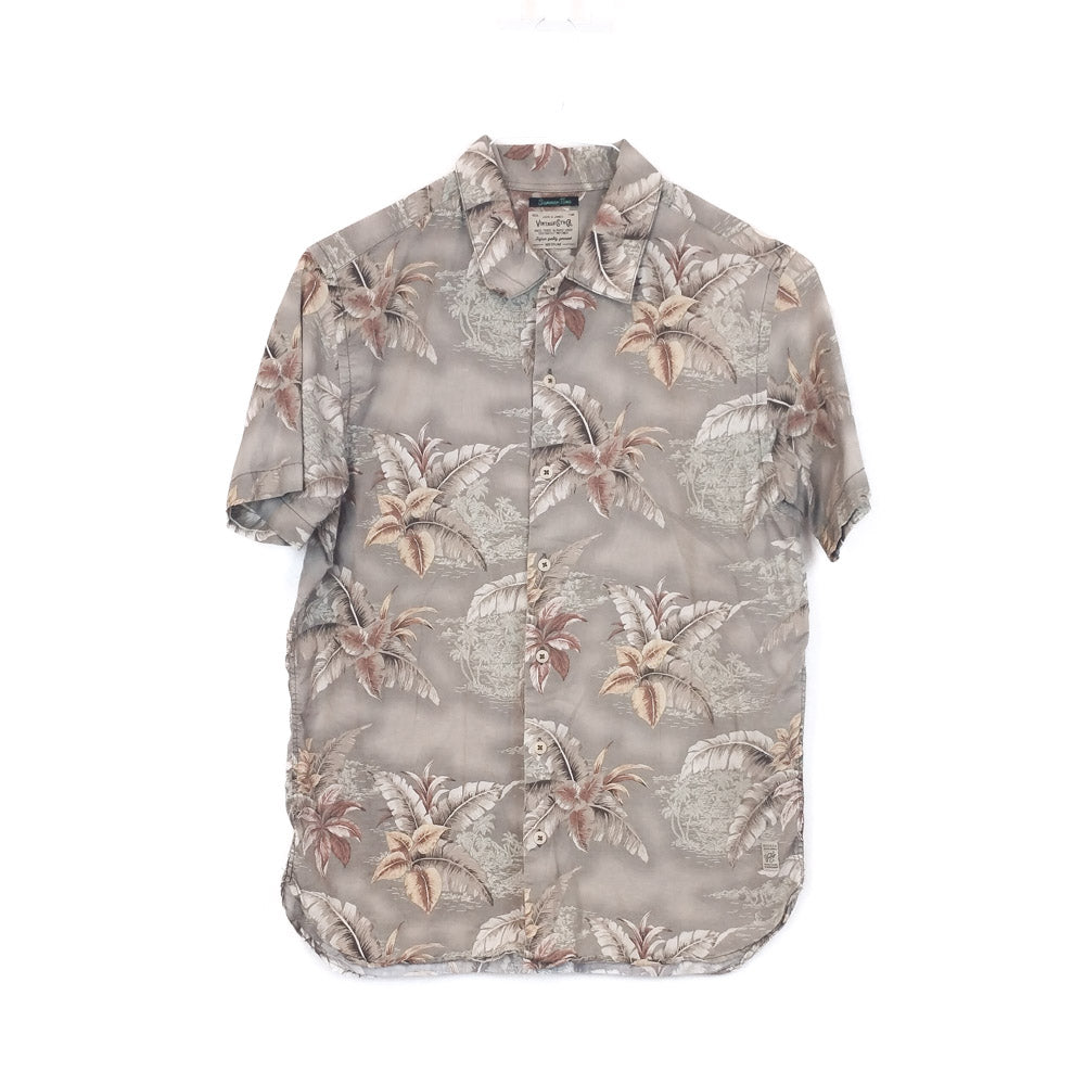 VIN-SHI-35284 Vintage πουκάμισο βαμβακερό hawaiian style M
