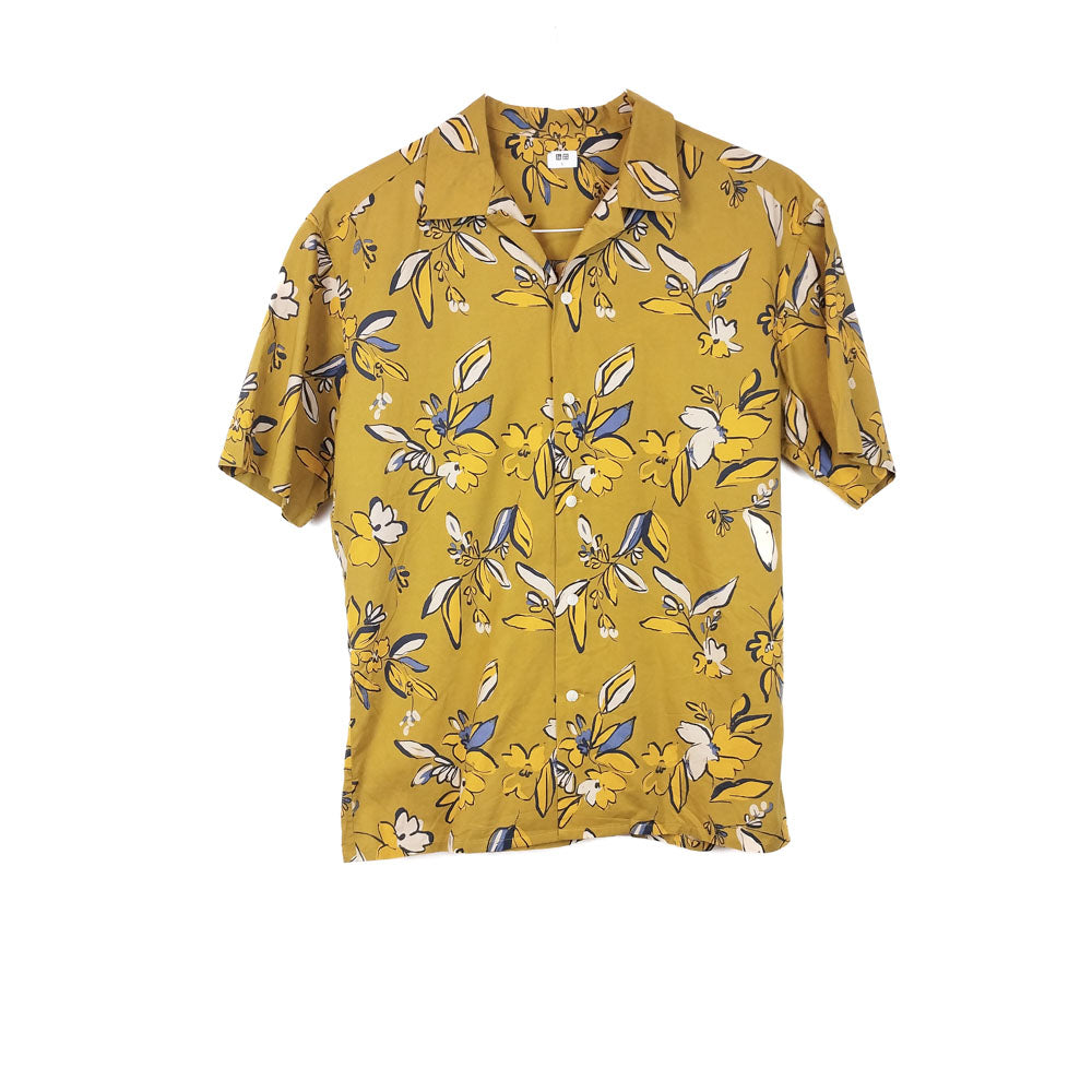 VIN-SHI-31822 Vintage πουκάμισο hawaiian print S