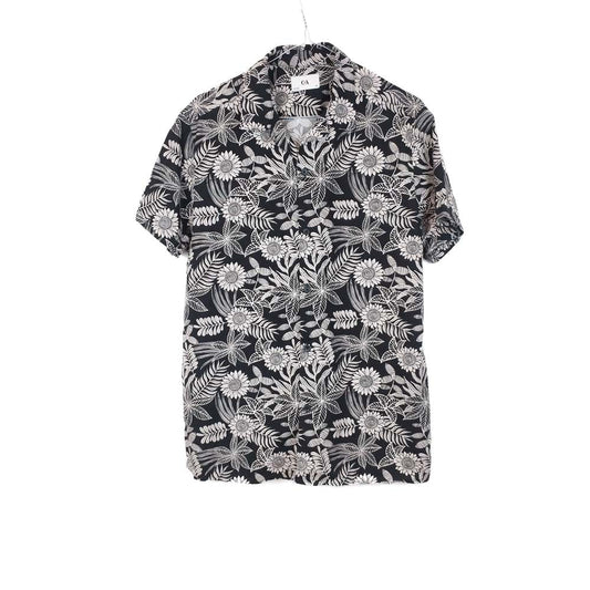 VIN-SHI-31821 Vintage πουκάμισο hawaiian print M