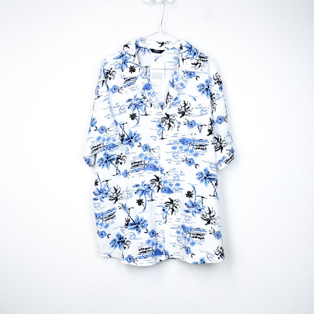 VIN-SHI-31524 Vintage πουκάμισο Hawaiian print XL
