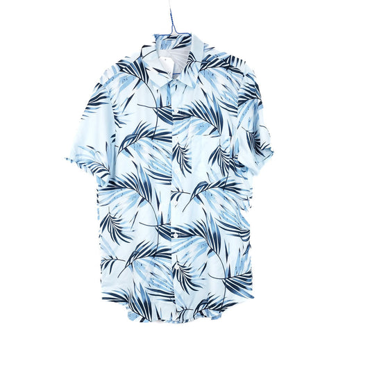 VIN-SHI-31868 Vintage πουκάμισο hawaiian print M