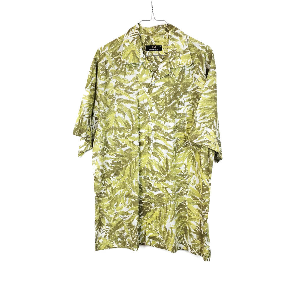 VIN-SHI-31921 Vintage πουκάμισο βαμβακερό hawaiian print M