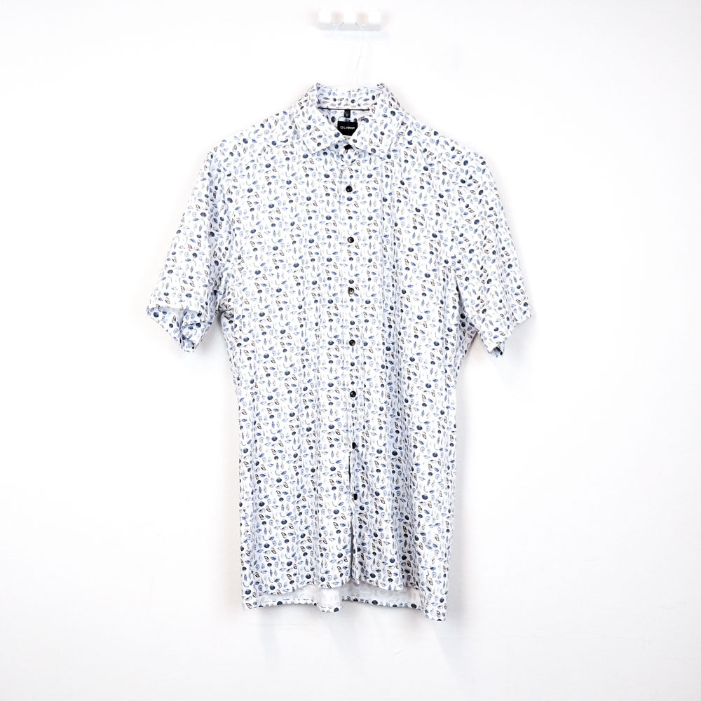 VIN-SHI-31552 Vintage εμπριμέ πουκάμισο S