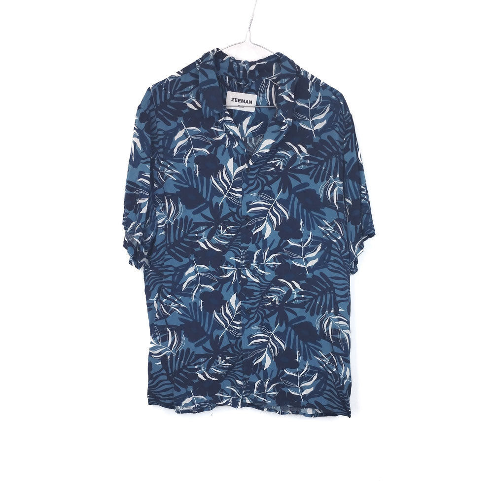 VIN-SHI-35241 Vintage πουκάμισο βισκόζη hawaiian style M