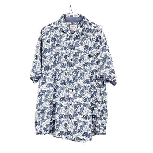 VIN-SHI-31808 Vintage πουκάμισο βαμβακερό hawaiian print L