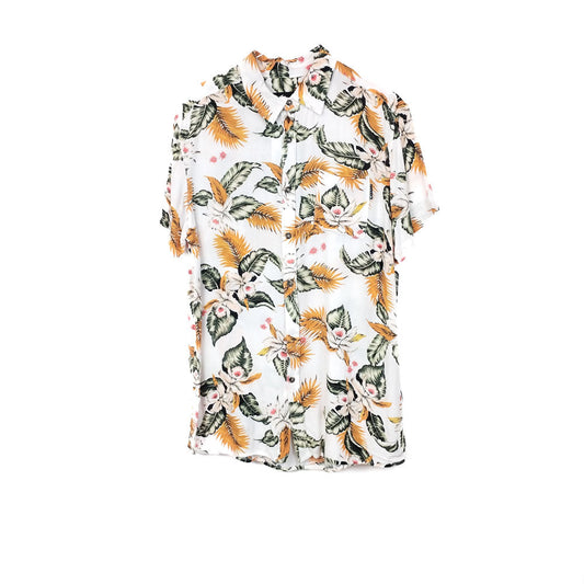 VIN-SHI-31949 Vintage πουκάμισο hawaiian print S