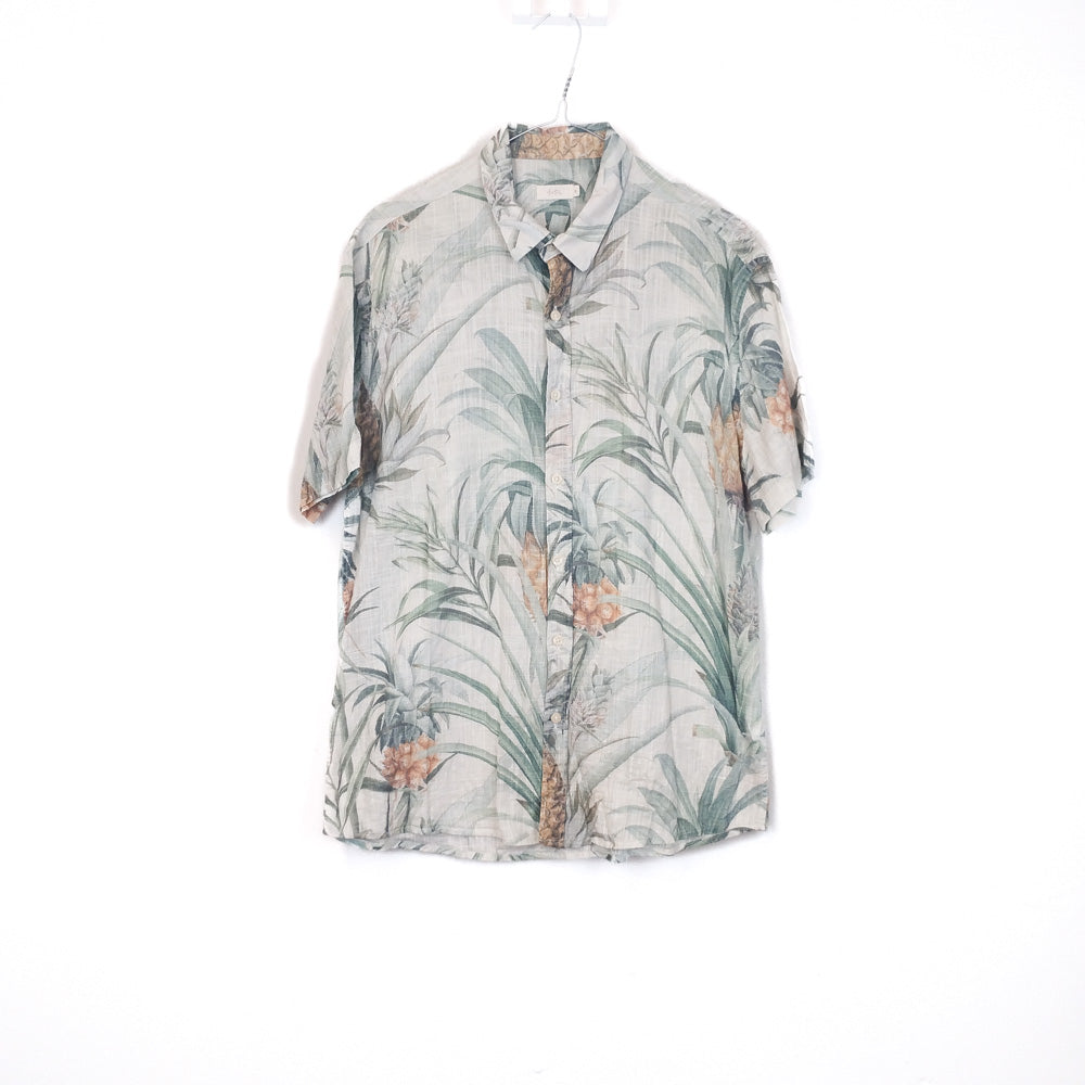 VIN-SHI-35260 Vintage πουκάμισο βαμβακερό crazy pattern M
