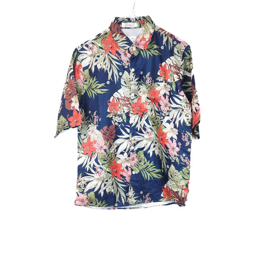 VIN-SHI-31955 Vintage πουκάμισο hawaiian print M