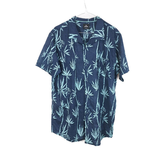 VIN-SHI-31928 Vintage πουκάμισο βαμβακερό hawaiian print L