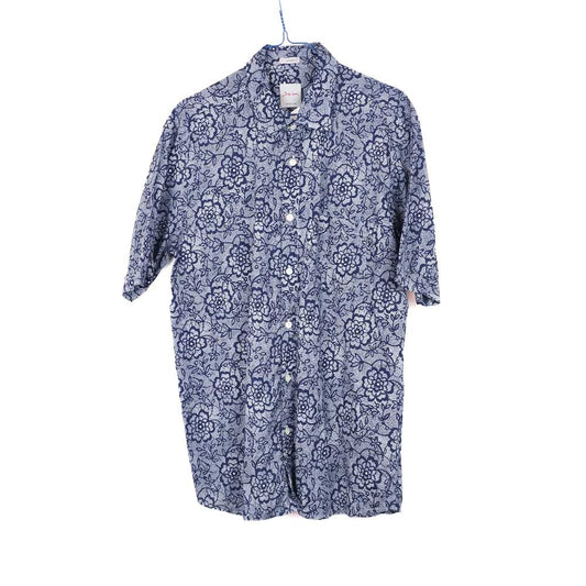 VIN-SHI-31891 Vintage πουκάμισο εμπριμέ L