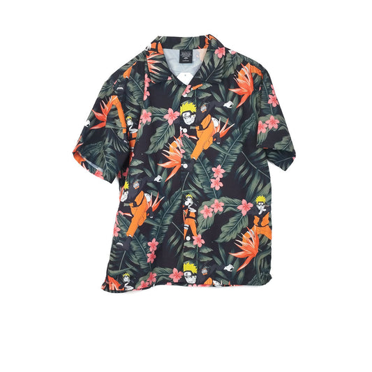 VIN-SHI-31737 Vintage πουκάμισο hawaiian japanese print S