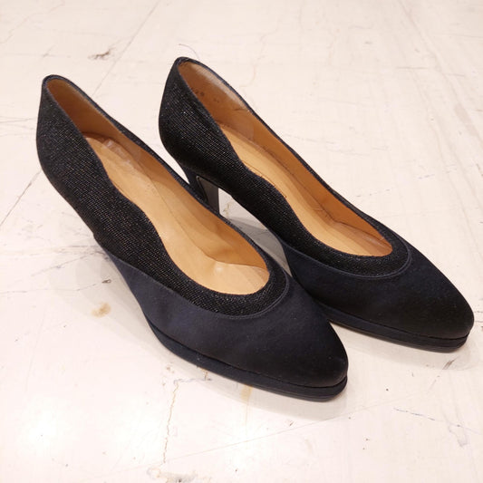 VIN-FTW-19768 Vintage ιταλικά παπούτσια μαύρα 37