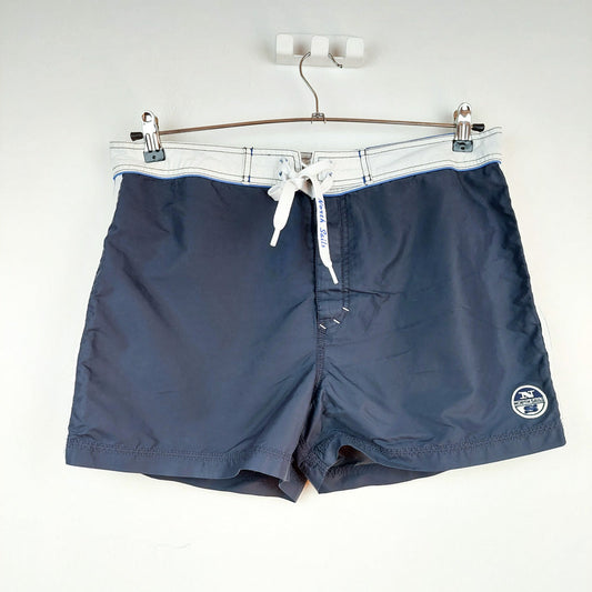 VIN-SWI-27904 Vintage μαγιό σορτς μπλε Μ