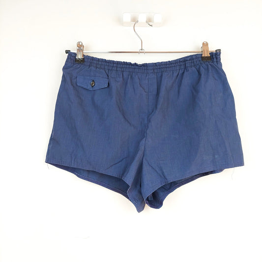 VIN-TR-27907 Vintage shorts μπλε Μ-L