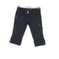 VIN-TR-31981 Vintage μαύρο denim παντελόνι capri L