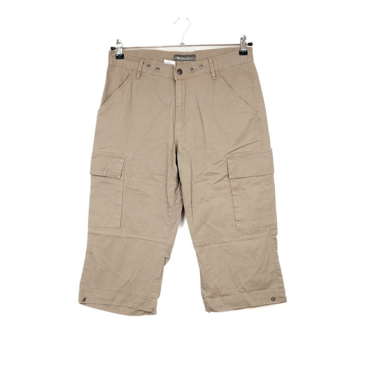 VIN-TR-31977 Vintage μπεζ ντένιμ παντελόνι capri M