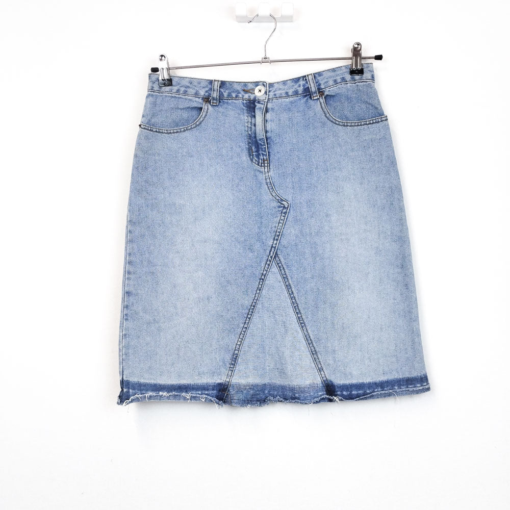 VIN-SKI-31565 Vintage ντένιμ φούστα M