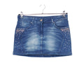 VIN-SKI-31901 Vintage φούστα denim μίνι Μ