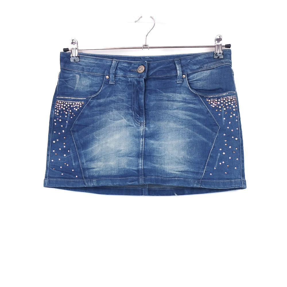 VIN-SKI-31901 Vintage φούστα denim μίνι Μ