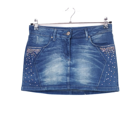 VIN-SKI-31901 Vintage φούστα denim μίνι Μ