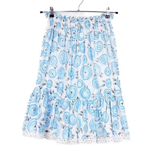 VIN-SKI-31877 Vintage φούστα εμπριμέ S-M