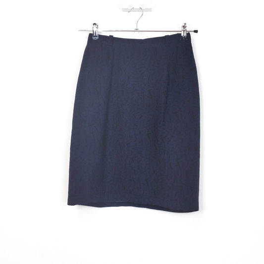 VIN-SKI-31567 Vintage μίντι μπλε φούστα M