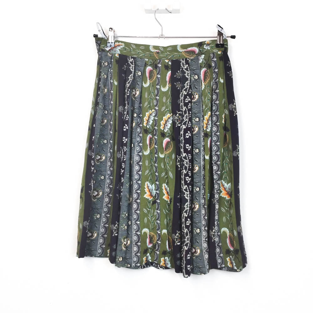 VIN-SKI-31568 Vintage εμπριμέ φούστα M