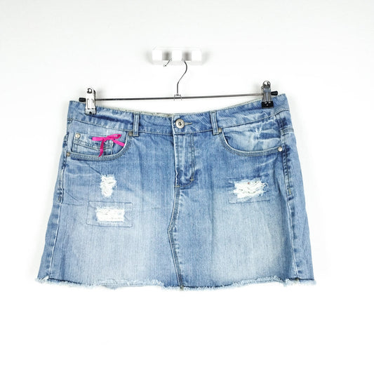 VIN-SKI-28282 Vintage mini denim φουστα L-XL