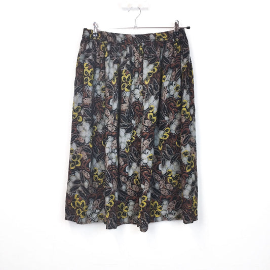 VIN-SKI-31580 Vintage εμπριμέ φούστα L