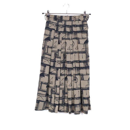 VIN-SKI-31890 Vintage φούστα εμπριμέ S