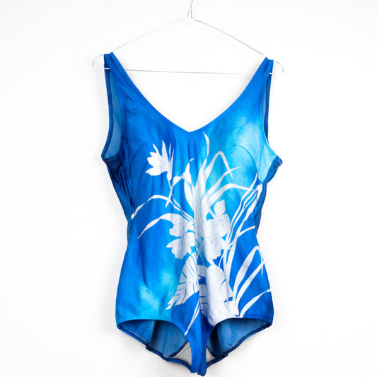 VIN-SWI-24069 Vintage μαγιό ολόσωμο 2XL