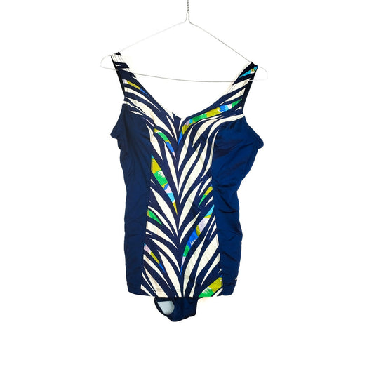 VIN-SWI-31638 Vintage μαγιό ολόσωμο 50's-60's style M-L