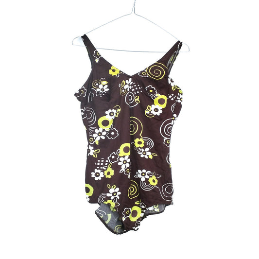 VIN-SWI-31641 Vintage μαγιό ολόσωμο 70's style L-XL