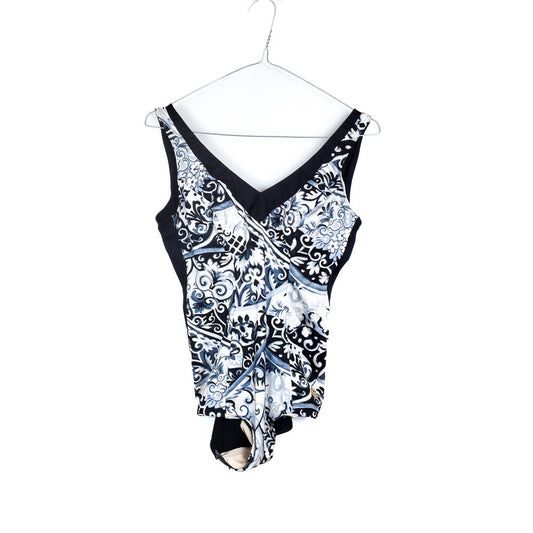 VIN-SWI-31652 Vintage μαγιό ολόσωμο 50's-60's style Μ