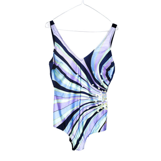 VIN-SWI-31658 Vintage μαγιό ολόσωμο 50's-60's style XL