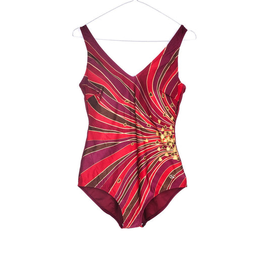 VIN-SWI-31605 Vintage μαγιό ολόσωμο 80s-90s style L (Cup B)