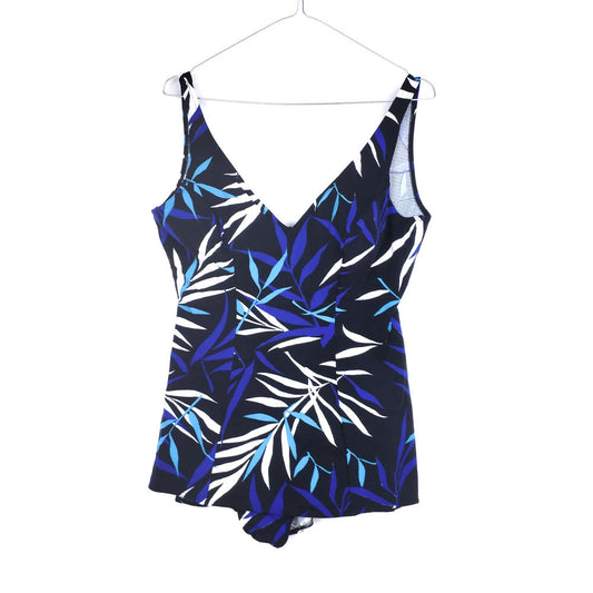 VIN-SWI-31610 Vintage μαγιό ολόσωμο 50s-60s style XL