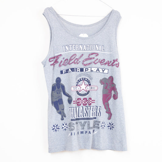 VIN-TEE-23726 Vintage μπλούζα αμάνικη M-L