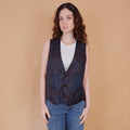 VIN-OUTW-34917 Vintage γιλέκο βισκόζη L-XL
